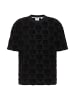 Carlo Colucci T-Shirt Ebnicher in Schwarz