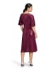 Vera Mont Cocktailkleid im Glitzer-Look in Rot/Grau