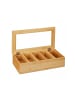 relaxdays Teebox in Natur - (B)37x (H)9 x (T)20 cm