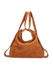 Gave Lux Umhängetasche, die in einen Rucksack umgewandelt werden kann in DARK COGNAC
