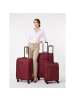 D&N Travel Line 9804 4 Rollen Kofferset 3-teilig mit Dehnfalte dark red