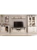 Furn.Design Wohnwand weiß Pinie, anthrazit Landhaus, Wohnkombination 4-teilig 388 cm