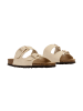 Divine Factory Leder-Pantoletten Noga Sierra Edge Beige