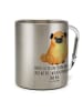 Mr. & Mrs. Panda Kaffeetasse Mops mit Spruch in Silber