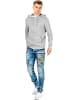 Cipo & Baxx Herren Regular Fit Jeans Stonewashed in Blue