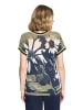Betty Barclay Strickpullover mit Print in Dark Blue/Khaki