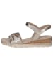 Caprice Sandalette in PLATIN METAL.