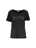 Patrizia Pepe Schwarz Baumwolle Damen T-Shirt