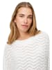 Zero  Sweatshirt mit Wellenmuster in Eggnog