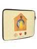 Mr. & Mrs. Panda Laptop Sleeve Vogelhaus Home ohne Spruch in Gelb Pastell