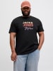 JACK & JONES PLUS T-shirt in Black