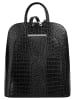 Cluty Rucksack echt Leder in schwarz