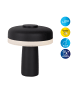 näve LED Tischleuchte "PILU" in schwarz - (L)15 cm x (B)15 cm x (H)16.5 cm - EEK F