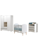58 aufm Kessel BABYZIMMEREINRICHTUNG Karilynn 4 Komplettset Massivholz+MDF Weiß