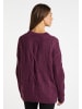 Usha Damen Rundhalspullover in Beerenrot