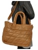 JILANI Lederjacke Lederhandtasche Shopper Lammnappa in Cognac