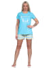NORMANN Shorty kurzarm Pyjama und - 73806 in hellblau