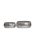 FineBuy Vase in Silber / Aluminium / 39x39x17