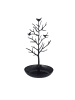 relaxdays Schmuckständer "Baum" in Schwarz