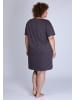 Moonline Übergrößen-Nachthemd mit Punkten in anthrazit