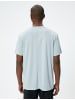 KOTON T-shirt in Blau - Grau