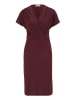 CARTOON Jerseykleid mit Raffung in Dark Aubergine