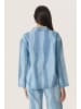 Soaked in Luxury SLMaisa Blouse LS Loose fit in Medium Blue Torn Stripes