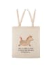 Mr. & Mrs. Panda tote bag Pferd Springen mit Spruch in Creme