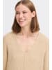 b. young BYOMEA V-NECK JUMPER - KNIT A-shape in Humus Melange