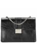 Seidenfelt Roros Big - Schultertasche 28 cm (oxblood/gold) in glossy black