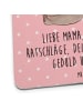 Mr. & Mrs. Panda Tischuntersetzer Bär Kind mit Spruch in Rot Pastell