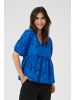 CULTURE Kurzarm-Bluse CUtaylar Relaxed fit in Victoria Blue/Dress Blues