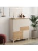 CALICOSY Highboard KORA in Beige - (W) 87,2  x (H) 101,1  x (L) 35 cm