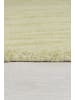 KADIMA DESIGN Wollteppich Kurzflor LEVEN Floral Naturfaser Wohnzimmer in Grün-Beige