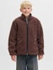 JACK & JONES Junior Teddyfell Jacke in Deep Mahogany
