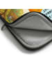 Mr. & Mrs. Panda Laptop Tasche Füchse Liebe Pommes Design mit Sp... in Weiß