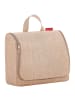 Reisenthel cosmetics toiletbag XL - Kulturbeutel 28 cm (smiley grey) in twist coffee