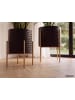 FineBuy Vase in Schwarz / Metall / 30x30x44