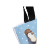 Mr. & Mrs. Panda Shopper Tasche Wenn Papa es nicht reparieren ka... in Blau Pastell