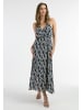 faina Damen Maxikleid in Blau Mehrfarbig