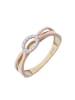 Luxxos Ring  "mit Zirkonia tricolor 375 Gelbgold" in Gold