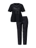 Ulla Popken Pyjama in schwarz