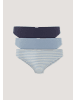 Hessnatur Slip Regular Cut 3er Pack in himmelblau