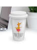 Mr. & Mrs. Panda Kaffeebecher To Go Fuchs Ballerina mit Spruch in Weiß