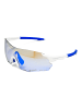YEAZ SUNELATION Sport-Sonnenbrille weiß/rot in weiß / blau