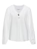 LASCANA Langarmbluse in weiß