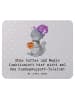 Mr. & Mrs. Panda Mouse Pad Kundensupport Magie mit Spruch in Grau Pastell