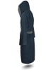 normani Unisex Baumwoll Bademantel mit Kapuze Izmit in Marine/Grau
