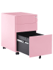 Beliani Büroschrank CAMI in Rosa - (W) 39 x (H) 60 x (L) 50 cm