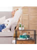 relaxdays 2 x Nachttisch in Schwarz/ Braun - (B)45 x (H)50 x (T)42,5 cm